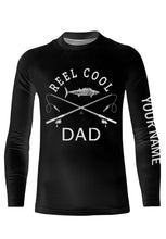 Load image into Gallery viewer, Reel Cool Dad Funny Quote Custom Name Fishing Shirt Personalized Gift TATS109