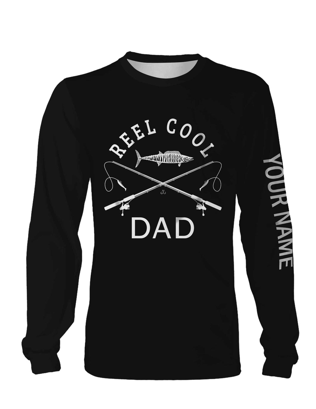 Reel Cool Dad Funny Quote Custom Name Fishing Shirt Personalized Gift TATS109