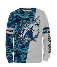 Load image into Gallery viewer, Sailfish Fishing Sea Camo Custom Name Full Printing Shirts Personalized Gift TATS113