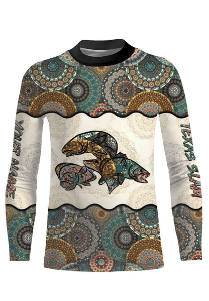 Texas Slam Fishing Vintage Mandala 3D All Over printed Customized Name Shirts Personalized Gift TATS130