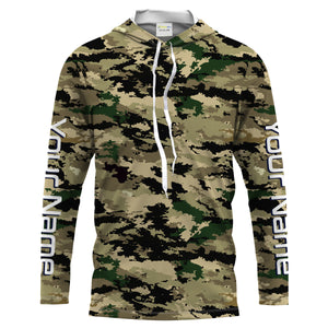 Desert camo Custom UV Long Sleeve performance Fishing Shirts, camouflage Fishing apparel - IPHW1582