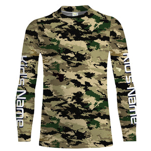 Desert camo Custom UV Long Sleeve performance Fishing Shirts, camouflage Fishing apparel - IPHW1582