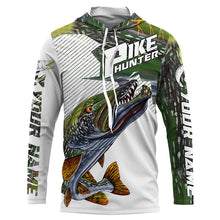 Load image into Gallery viewer, Pike Hunter Angry Pike Custom Nothern Pike Fishing Jerseys, Pike Fishing Scales Fishing Shirts |  IPHW3836