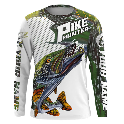 Pike Hunter Angry Pike Custom Nothern Pike Fishing Jerseys, Pike Fishing Scales Fishing Shirts |  IPHW3836