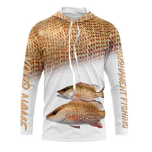 Load image into Gallery viewer, Personalized Mangrove Snapper Fishing Scales Long Sleeve Performance Tournament Fishing Shirts IPHW4011