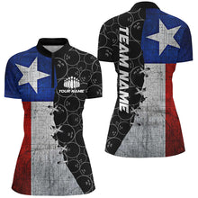 Load image into Gallery viewer, Vintage Texas Flag Custom Texas Bowling Team Shirts Tx Bowling League Outfits For Women IPHW5481