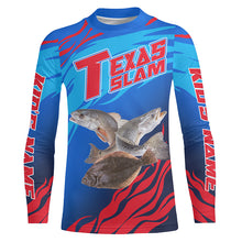 Load image into Gallery viewer, Custom Texas Inshore Slam Fishing Redfish, Trout, Flounder Long Sleeve Fishing Shirts Jerseys IPHW3941