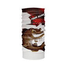 Load image into Gallery viewer, Angry Catfish Custom Long Sleeve Fishing Shirts, Catfish Hunter Fishing Jerseys | Red Camo IPHW4173