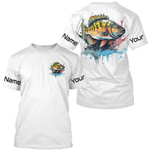 Load image into Gallery viewer, Personalized Crappie Tournament Fishing Shirts, Crappie Long Sleeve Fishing Jerseys IPHW4770