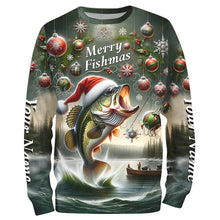 Load image into Gallery viewer, Walleye Fishing Full Printing Christmas Fishing Shirts Customzed Name Xmas Fishing Gifts IPHW5555