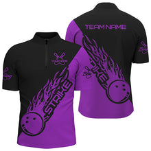 Load image into Gallery viewer, Custom Bowling Shirts For Men And Women, Bowling Team Shirts Bowling Strike | Purple IPHW4288