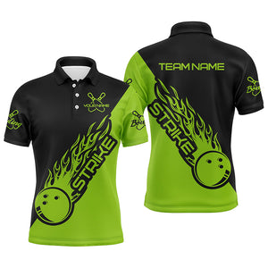 Custom Bowling Shirts For Men And Women, Bowling Team Shirts Bowling Strike | Green IPHW4291