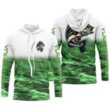 Load image into Gallery viewer, Custom St Patrick&#39;S Day Bass Long Sleeve Fishing Shirts, St Patty&#39;S Day Bass Fishing Jerseys IPHW5834