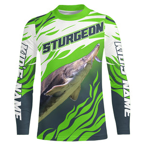 Custom Sturgeon Long Sleeve Performance Fishing Shirts, Sturgeon Master Tournament Fishing Shirt IPHW3926