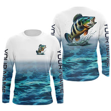 Load image into Gallery viewer, Personalized Peacock Bass Long Sleeve Performance Fishing Shirts, Peacock Bass Fishing Jerseys IPHW6002