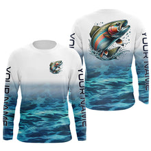 Load image into Gallery viewer, Rainbow Trout Fly Fishing Custom Long Sleeve Tournament Fishing Shirts, Trout Fishing Jerseys IPHW6003