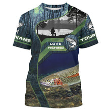 Load image into Gallery viewer, Rainbow Trout Custom Long Sleeve Performance Fishing Shirts, Steelhead Fishing Shirt For Men IPHW3940