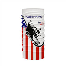 Load image into Gallery viewer, Custom Deep Sea Fishing Shirts With Boat Name, American Flag Saltwater Fishing Shirts IPHW4761