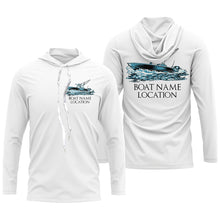 Load image into Gallery viewer, Custom Fishing Boat Name Long Sleeve Fishing Shirts, Personalized Fisher Boats Shirt IPHW5095