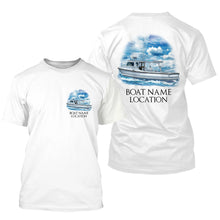 Load image into Gallery viewer, Custom Fishing Boat Name Long Sleeve Fishing Shirts, Personalized Fisher Boats Shirt IPHW5097