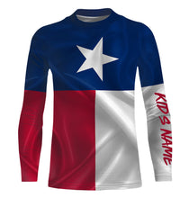 Load image into Gallery viewer, Personalized Texas Flag UV Protection Long Sleeve performance Fishing Shirts IPHW479