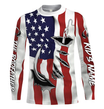 Load image into Gallery viewer, The rodfather Fish hook American Flag Shirts, Personalized father&#39;s day Fishing gifts - IPHW1167