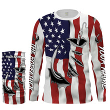 Load image into Gallery viewer, The rodfather Fish hook American Flag Shirts, Personalized father&#39;s day Fishing gifts - IPHW1167