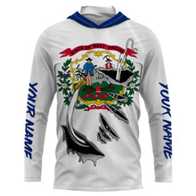 Load image into Gallery viewer, West Virginia Fishing hooks Custom Flag Fishing Shirts, West Virginia  Fishing jerseys IPHW3018