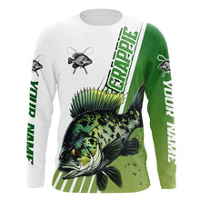 Load image into Gallery viewer, Custom Crappie Long Sleeve Tournament Fishing Shirts, Crappie Fishing Jerseys IPHW5852