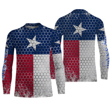 Load image into Gallery viewer, Texas Shirts Texas Flag Custom UV Long Sleeve Performance Shirts - Personalized Texas Clothing - IPHW1554