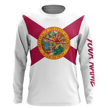 Load image into Gallery viewer, Custom Florida Flag Shirts, Patriot Long Sleeve Performance Shirts UV Protection  IPHW731