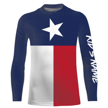 Load image into Gallery viewer, Texas Shirts Texas Flag Custom UV Long Sleeve Performance Shirts - Personalized Texas Clothing - IPHW733