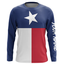 Load image into Gallery viewer, Texas Shirts Texas Flag Custom UV Long Sleeve Performance Shirts - Personalized Texas Clothing - IPHW733