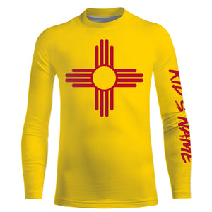 New Mexico Flag  Custom UV Protection Long Sleeve Performance Shirts Personalized Patriotic Gifts - IPHW734