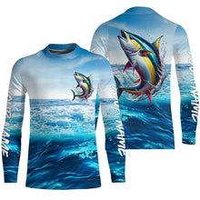 Load image into Gallery viewer, Tuna Fishing Custom Performance Long Sleeve Performance Shirts, Tuna Saltwater Fishing Jerseys IPHW6113