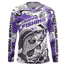 Load image into Gallery viewer, Custom Multi-Color Crappie Long Sleeve Fishing Shirts, Crappie Jerseys For Fishing Team IPHW5921