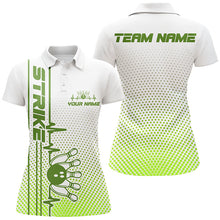 Load image into Gallery viewer, Strike Bowling Custom Bowling Shirts For Women Bowling Team Jerseys Bowlers Outfits | Green IPHW5505