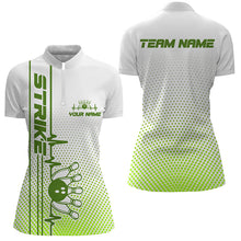 Load image into Gallery viewer, Strike Bowling Custom Bowling Shirts For Women Bowling Team Jerseys Bowlers Outfits | Green IPHW5505