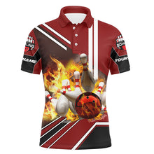 Load image into Gallery viewer, Custom bowling shirt for men – personalized team jersey front view