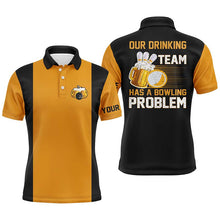 Load image into Gallery viewer, Custom bowling shirt for men – personalized team jersey front view