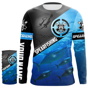 Tuna blue water spearfishing Custom Name UV protection UPF 30+ fishing jersey, custom fishing apparel NQS3070