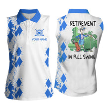 Load image into Gallery viewer, Womens sleeveless polo shirt custom retirement in full swing, Mother's day gifts for mom| Multicolor NQS5295