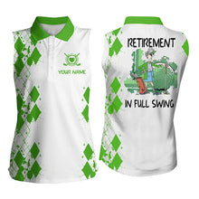 Load image into Gallery viewer, Womens sleeveless polo shirt custom retirement in full swing, Mother's day gifts for mom| Multicolor NQS5295