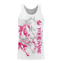 Load image into Gallery viewer, Love Horse tattoo pink camo cute horse shirt for girl Customize Name 3D All Over Printed Shirts Personalized gifts for Horse Lovers NQS2678