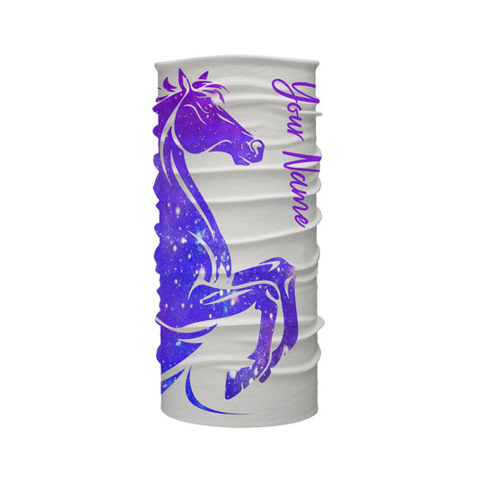 Love Horse purple galaxy Custom All over print Shirts, personalized horse shirt for girl, gift for horse lovers - NQS2689