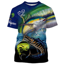 Load image into Gallery viewer, Mahi-mahi, Wahoo, Tuna Customize Name All Over Printed Shirts For Men And Women Personalized Fishing Gift NQS233