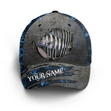 Load image into Gallery viewer, Sheepshead fishing sea camo Custom Sheepshead fishing hat Fishing Angler hat cap NQS4601