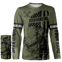 Load image into Gallery viewer, Bow hunter Deer Hunting American flag Custom 3D All over printed Shirts, Bowhunting shirt for hunter NQS4622