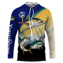 Load image into Gallery viewer, Tuna Fishing Saltwater Game Fish Custom name Long sleeve Fishing Shirts, Tuna Fishing jerseys NQS4067