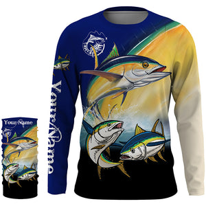 Tuna Fishing Saltwater Game Fish Custom name Long sleeve Fishing Shirts, Tuna Fishing jerseys NQS4067